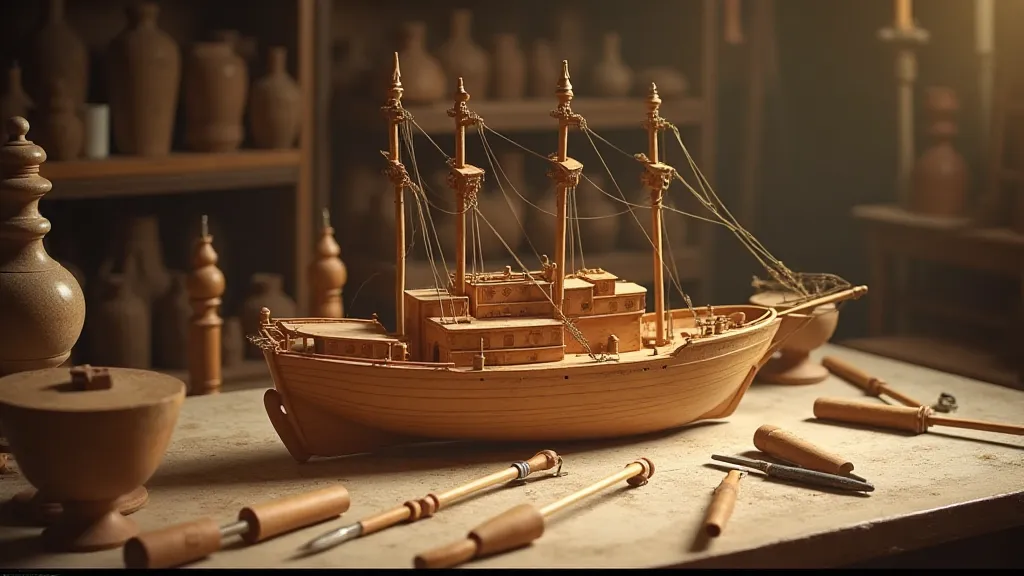 Model ship in progress