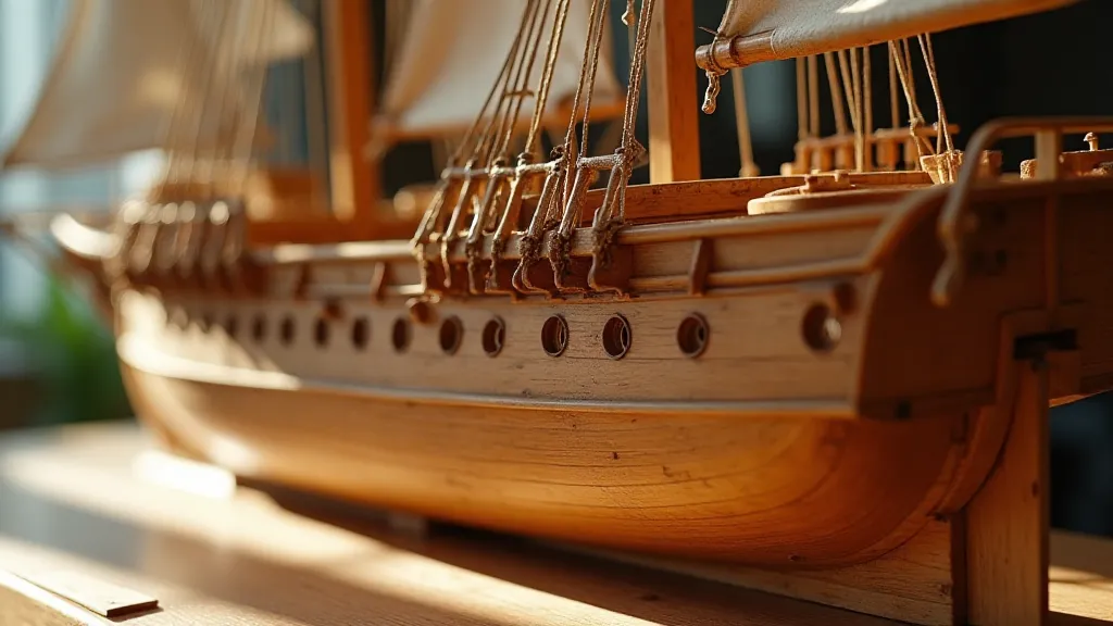 Detailed ship hull planking